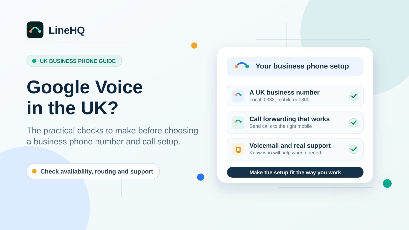 Google Voice in the UK: What a Small Business Phone Setup Needs Instead